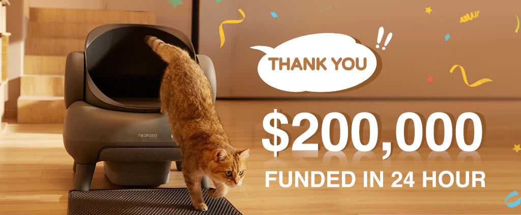 neakasa 全自動猫トイレM1はIndiegogoにて初日に応援購入総額20万ドル